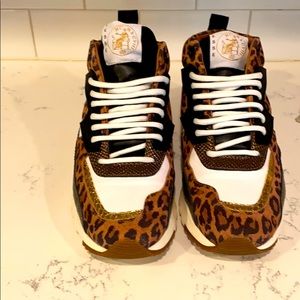 Esseutesse Tan Leopard MIDI Sneaker size 38